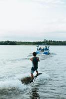 Tali PP Hollow Braided Rope Kekuatan Tinggi untuk Wakeboard dan Ski Air dengan Pegangan untuk Olahraga Air
