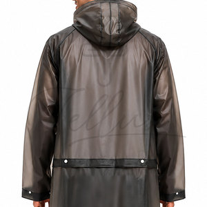 Manteau de pluie imperméable à capuche pour homme, coupe-vent, veste de pluie légère pour l'extérieur - Product Image 4