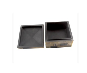 Elegant Modern Resin Handcrafted <b>Trinket</b> Jewellery <b>Box</b> Sleek Unique Pattern Ideal Storage Solution For Jewelry And Accessories - Product Image 1