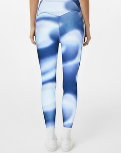 Pantalons de yoga sans couture de qualité supérieure pour femmes, taille haute, motif uni, impression numérique, 180 g - Product Image 5