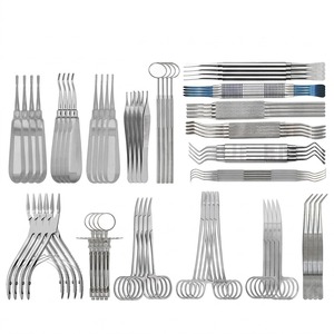Ensemble d'instruments chirurgicaux dentaires de haute qualité, 68 pièces, élévateurs, seringues, détartreurs, acier inoxydable allemand, réutilisable, autoclavable - Product Image 1