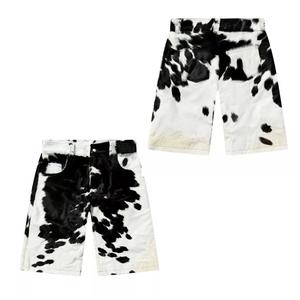 Shorts en cuir et toile pour homme de haute qualité, écologiques, respirants, faits à la main, durables, style streetwear authentique - Product Image 6