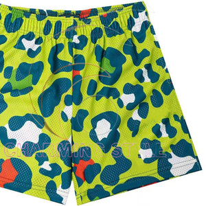 Custom Workout Men High Quality Full Print Elastic Waist Sublimation Baseball Lightweight Mesh Shorts Double <b>Layer</b> - Product Image 3