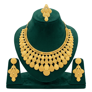 Naykk Creations - Juego de 4 Collares de Cobre y Latón Chapados en Oro de Alta Calidad Hechos a Mano, para Mujer, Regalo de Compromiso o Boda - Product Image 1