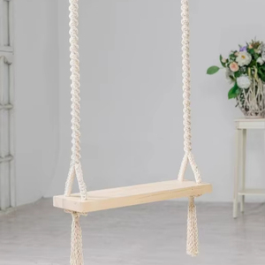 Macrame <b>Swing</b>, <b>Tree</b> Wooden <b>Swing</b>, <b>Swing</b> <b>Adult</b>, <b>Tree</b> <b>Swing</b>, Boho <b>Swing</b>, Outdoor <b>Swing</b> - Product Image 1