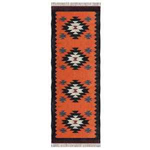 Modern Monochrome Design Hand Woven Jute-Woolen Kilim Rugs for Living Room Bedroom & Study - Product Image 2