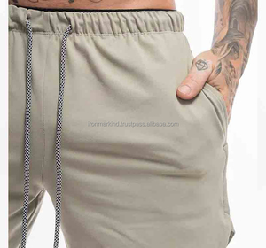 กางเกงขาสั้นจ็อกเกอร์ผ้าเฟรนช์เทอร์รี่แบบมีกระดุม ระบายอากาศได้ดี แห้งเร็ว เหมาะสำหรับออกกำลังกาย วิ่ง เล่นกีฬา เป็นมิตรกับสิ่งแวดล้อม - Product Image 2