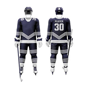 Maillot de hockey sur glace unisexe pour adultes, uniforme en polyester, séchage rapide, respirant, vêtements de sport d'équipe - Product Image 3