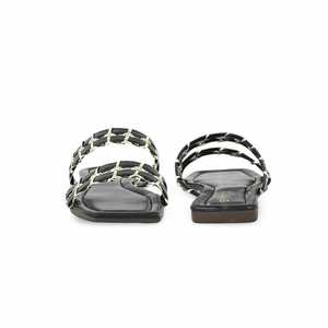 Sandalias de tacón negro Casual CL1949 Slipper - Product Image 2