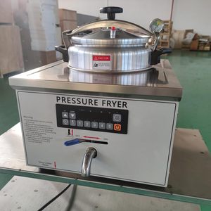 Kommerzielle 16L Tisch-Elektro-Druckfritteuse, Schnellfrittiergerät für Fast Food, Frittiermaschine mit intelligenter Steuerung, Auto-Timer & Schnellfunktion - Product Image 4