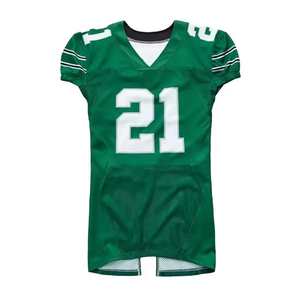 Maillot de football américain personnalisé de haute qualité, manches courtes, grande taille, nom et numéro d'équipe imprimés, chemise d'entraînement pour hommes - Product Image 1