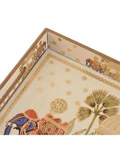 ถาดเสิร์ฟงานฝีมือสร้างสรรค์ ดีไซน์สวยงาม ทันสมัย รูปแบบมาตรฐาน  ลวดลายปรับแต่งได้ สำหรับใช้ในครัวเรือน ร้านอาหาร - Product Image 6