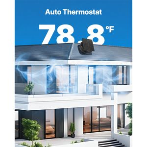 Ventilatore Solare Intelligente da Tetto 35W con Controllo Automatico della Temperatura, Flusso d'Aria 2400 CFM, 1 Ventola, Motore DC Brushless Integrato per Soffitta - Product Image 5
