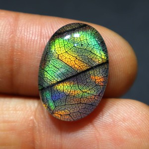 Monarch <b>Opal</b> Doublet Gemstone Green Fire <b>Opal</b> Handmade Stone Jewelry Fire <b>Opal</b> Doublet Monarch Gemstone Pendant Jewelry - Product Image 1