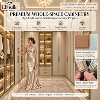 Système de dressing en cuir sur mesure avec finition haut de gamme pour projets résidentiels