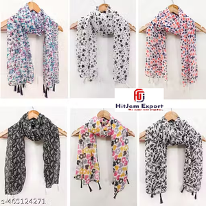 Bufanda Larga Premium de Tela Suave, Pañuelo para la Cabeza con Impresión Personalizada, Etiqueta Blanca, MOQ Bajo, Fabricante Textil OEM ODM - Product Image 5
