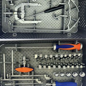 Juego de instrumentos manuales para reemplazo de articulaciones de cadera y rodilla, herramientas de cirugía general de acero inoxidable, clase I, certificado CE - Product Image 5