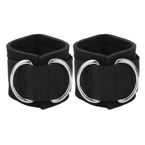 Durable Breathable Non-Slip Polyester Ankle Straps D-Ring for Weightlifting Padded Leg Cuffs for Cable Kickbacks Hip Abduction - Product Image 5
