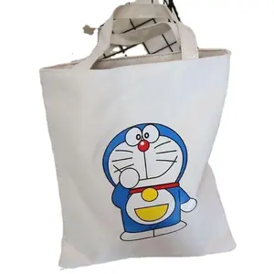 Wholesale High Quality Large Capacity Cotton Canvas Custom Your Own Logo Shopping Bags with Logo for Packing