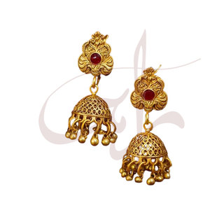 Boucles d'oreilles de mariage tendance en acier inoxydable de qualité supérieure, plaquées or, pour femmes, nouvelle collection, vente flash - Product Image 2
