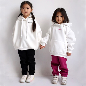 Girls Hoodies and Sweatshirts premium quality Shorts Set 100% Organic Cotton Fleece <b>Hoodie</b> Sets custom logo oversize hoodies - Product Image 6