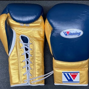 Gants de boxe professionnels Twins en cuir véritable à lacets, gants de boxe MMA Muay Thai pour l'entraînement, gants de boxe personnalisés - Product Image 5