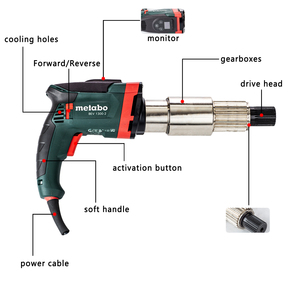 Clé dynamométrique électrique portable V-MED80, haute puissance de couple, réglable, pour l'installation d'équipements lourds et les tâches de vissage industrielles - Product Image 2
