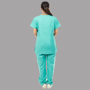2026 High Quality Female Nursing Scrubs Uniforms Wholesale OEM Printed Solid Color <b>Doctors</b> Scrubs <b>Sets</b> for Hospital Use - Product Image 2