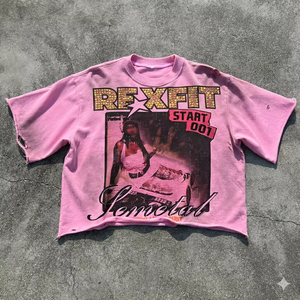 REXFIT SPORTS เสื้อยืดเปล่าคุณภาพสูง 100% ผ้าฝ้าย สำหรับงานพิมพ์ซิลค์สกรีนแบบรีดร้อน เสื้อยืดผู้ชายสั่งทำได้ - Product Image 1