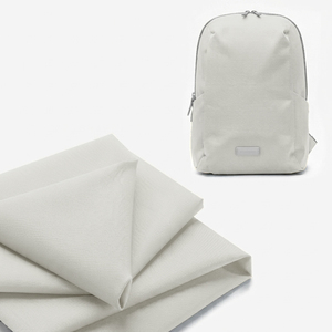 Fog Grey 100% Nylon Fabric 58/60 Inch PU Coated Woven Water Resistant Medium <b>Weight</b> Fashion <b>Backpack</b> Material - Product Image 1