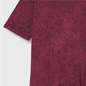 T-shirts légers pour hommes en coton délavé, 100 % coton, séchage rapide, respirants, écologiques, fabrication sur mesure OEM - Product Image 2