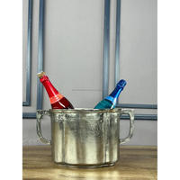 Accessoires de décoration de bar à la maison Refroidisseur à vin champagne Étanche Premium Boissons Baignoire Moulé Métal Refroidisseur à vin OEM Personnalisé