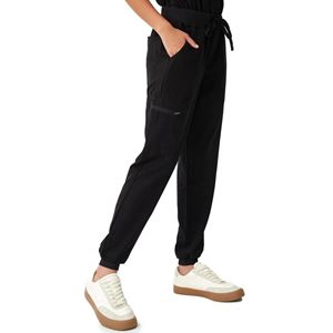 Ensemble de blouses médicales unisexes, uniforme d'infirmière d'hôpital, haut à col en V, pantalon de jogging, tricoté en poly-rayonne élasthanne, extensible dans les 4 sens, sans couture - Product Image 6