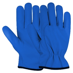 Industrial Safety <b>Gloves</b> Reflective Smooth Goat Grain Leather Breathable Personal Heat Spark Resistant Arm Protection <b>Driver</b> - Product Image 3