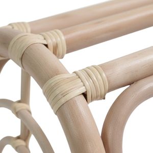 Boho Style Rattan Baby Play Gym <b>Frame</b> with Hanging Sensory Toys Wooden Rings Woven Baskets for Early Motor Skills - Product Image 2