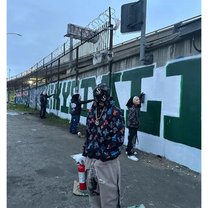 Sudaderas con capucha SDL para hombre, estampadas en rosa, 450 g, con doble aplicación de pedrería, sudaderas SDL con logotipo personalizado, abrigo de invierno para hombre, OEM, sudadera con capucha SDL - Product Image 2