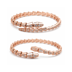 Pulsera de Diamantes de Lujo y Moda para Mujer |   Pulsera de Oro Rosa de 14K con Diamantes Cultivados en Laboratorio, Joyería Fina de Diseño Moderno, Accesorio de Regalo - Product Image 1