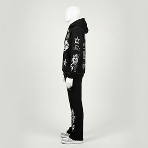 Survêtement à capuche uni pour homme avec design personnalisé, collection hiver tendance, 100% coton, service OEM à bon prix - Product Image 4