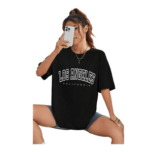 เสื้อยืดคอกลมแขนสั้นสีพื้นสำหรับผู้หญิง ทรงเข้ารูป ระบายอากาศได้ดี ผลิตจากผ้าเจอร์ซีย์ถัก 100% ผ้าฝ้าย สวมใส่สบายๆ สำหรับฤดูใบไม้ผลิและฤดูร้อน - Product Image 6