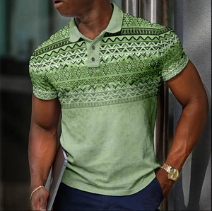 Men's Ethnic Tribal Pattern Polo <b>T</b> <b>Shirt</b> Short Sleeve Classic <b>Collar</b> Casual Fashion Comfortable Daily Wear <b>T</b> <b>Shirt</b> - Product Image 1
