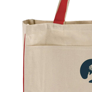 Custom Logo And SimpleDesigned Cotton Tote Shopping Bag Handbag Shoulder High Quality Silk-screen Printed Eco-friendly - Product Image 5