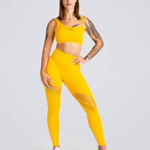 Conjunto Deportivo para Mujer, Leggings sin Costuras con Efecto Push-Up, Bra Deportivo, Conjunto de Yoga para Entrenamiento, Venta al Por Mayor - Product Image 4