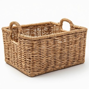 Panier en jonc de mer tressé à la main de grande capacité, conçu pour organiser les couvertures, les serviettes, les jouets et les articles ménagers essentiels - Product Image 2