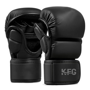 Guantes de Piel para Kick Boxing y MMA, Ajustables, Transpirables, que Absorben la Humedad, para Entrenamiento Físico y de Fuerza - Product Image 1
