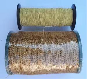 Hilo dorado de la mejor calidad hecho con fibra metálica premium, ideal para bordado, costura, apliques, insignias, uniformes y costuras decorativas. - Product Image 3
