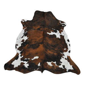 Alfombra de cuero de vaca de lujo, piel auténtica con pelo natural, para decoración del hogar y la oficina. - Product Image 2