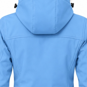 Veste d'extérieur softshell à capuche pour femme, fermeture éclair intégrale, capuche réglable, poche poitrine sécurisée, rangement latéral pratique, coupe flexible - Product Image 5