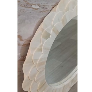 Luxury Handmade Bone Inlay Wall Mirror With <b>Frame</b> Decorative for Customize Shape and Size From India Scallop <b>Frame</b> Decorative - Product Image 2