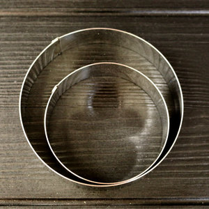 Stainless Steel English Muffin <b>Ring</b> 2 Sizes (Small 7.5cm/Large 10cm) Reusable Handmade Oven/Dishwasher/Freezer Safe Korea Made - Product Image 3