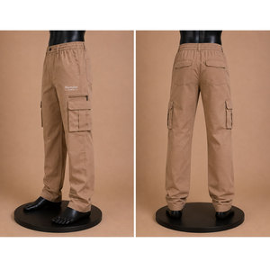 Pantalones Cargo Casuales y Elegantes para Hombre, Cómodos, Transpirables, de Lona, para Usar Todo el Día, Pantalones Deportivos 100% Algodón, Cintura Recta - Product Image 4